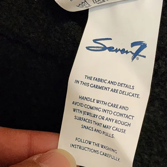 Seven7 Black Chenille Cowl Neck Sweater - Picture 13 of 14